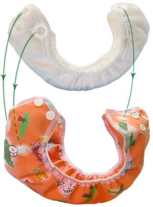 Wizard Duo - Night Time Diaper Pack - Small 8-18 lbs / 3x Night Time Diapers - Texela - Image 5