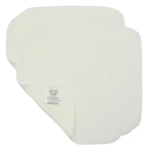 Cloth Baby Wipes - Natural Unbleached Cotton / 24 Wipe Package - Texela