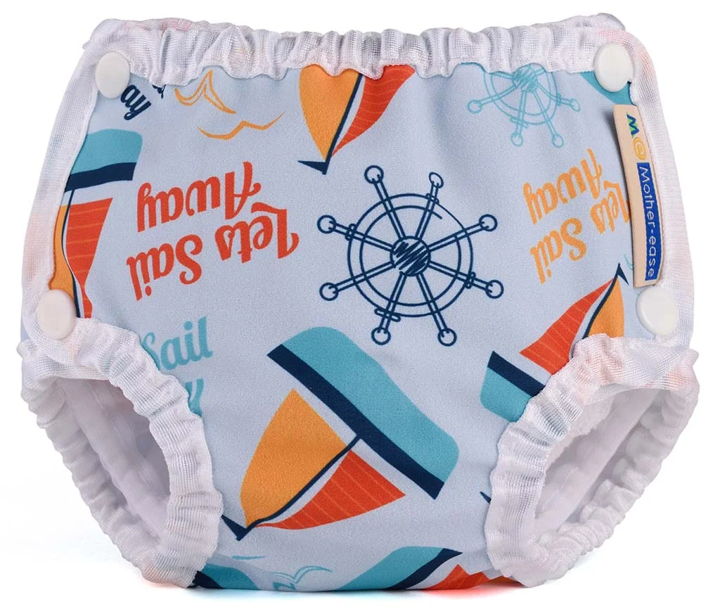 Reusable Swim Diapers - Large (27-33 lbs) / Tiny Bubbles - Texela - Image 5